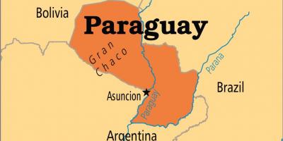 Kapital Paragvaja mapu