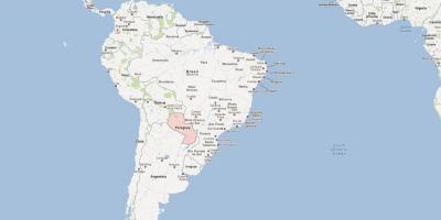 Mapi Paragvaja južnoj americi.