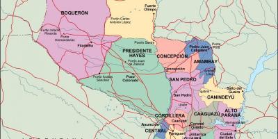 Mapi političkih Paragvaju