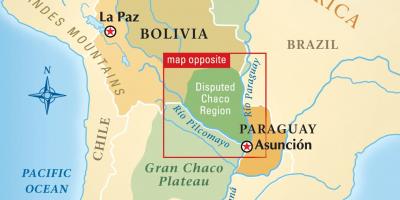 Mapa rio Paragvaju
